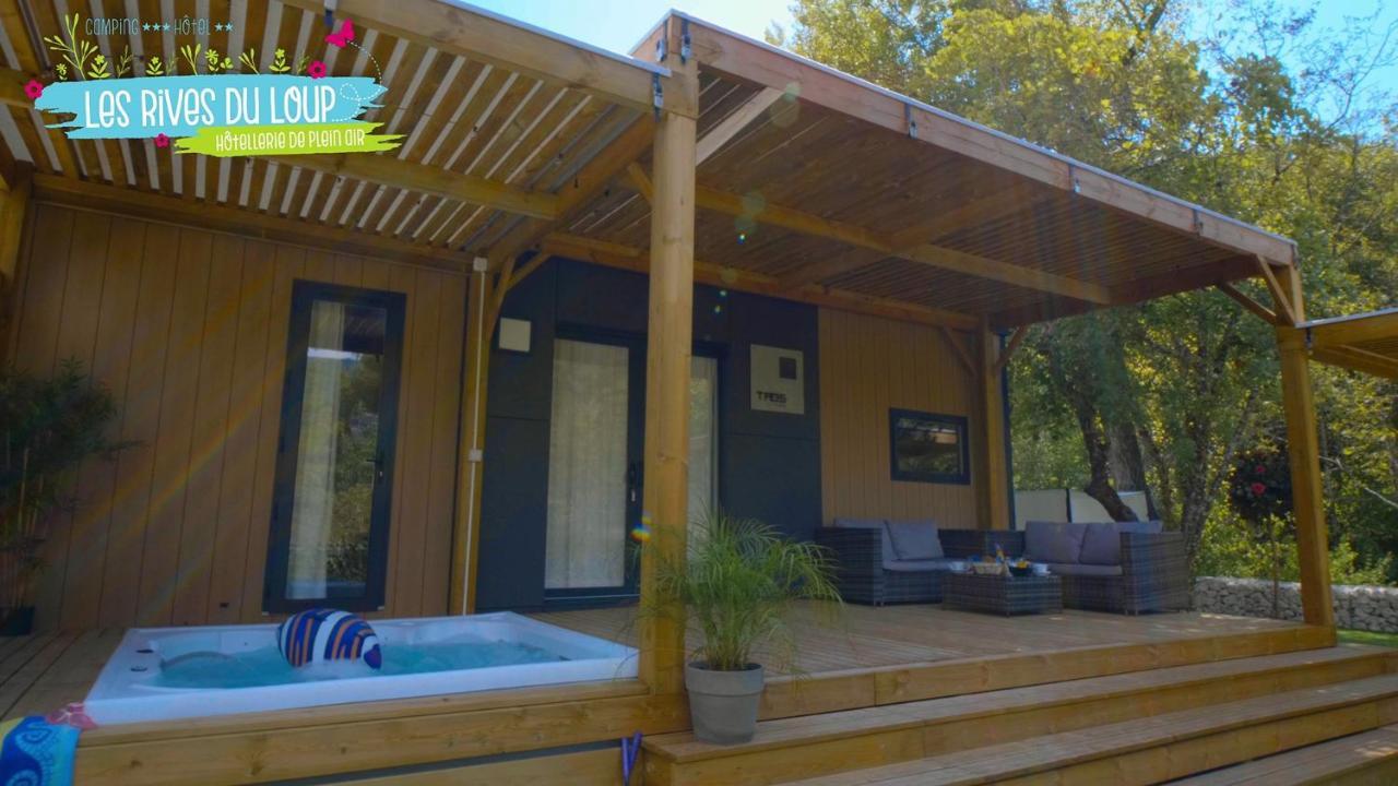 Camping Hotel Les Rives Du Loup Туррет-сюр-Лу Экстерьер фото